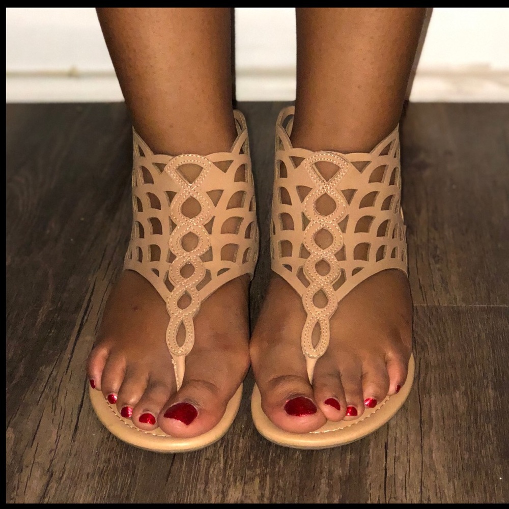 Sandy Wedged Sandal